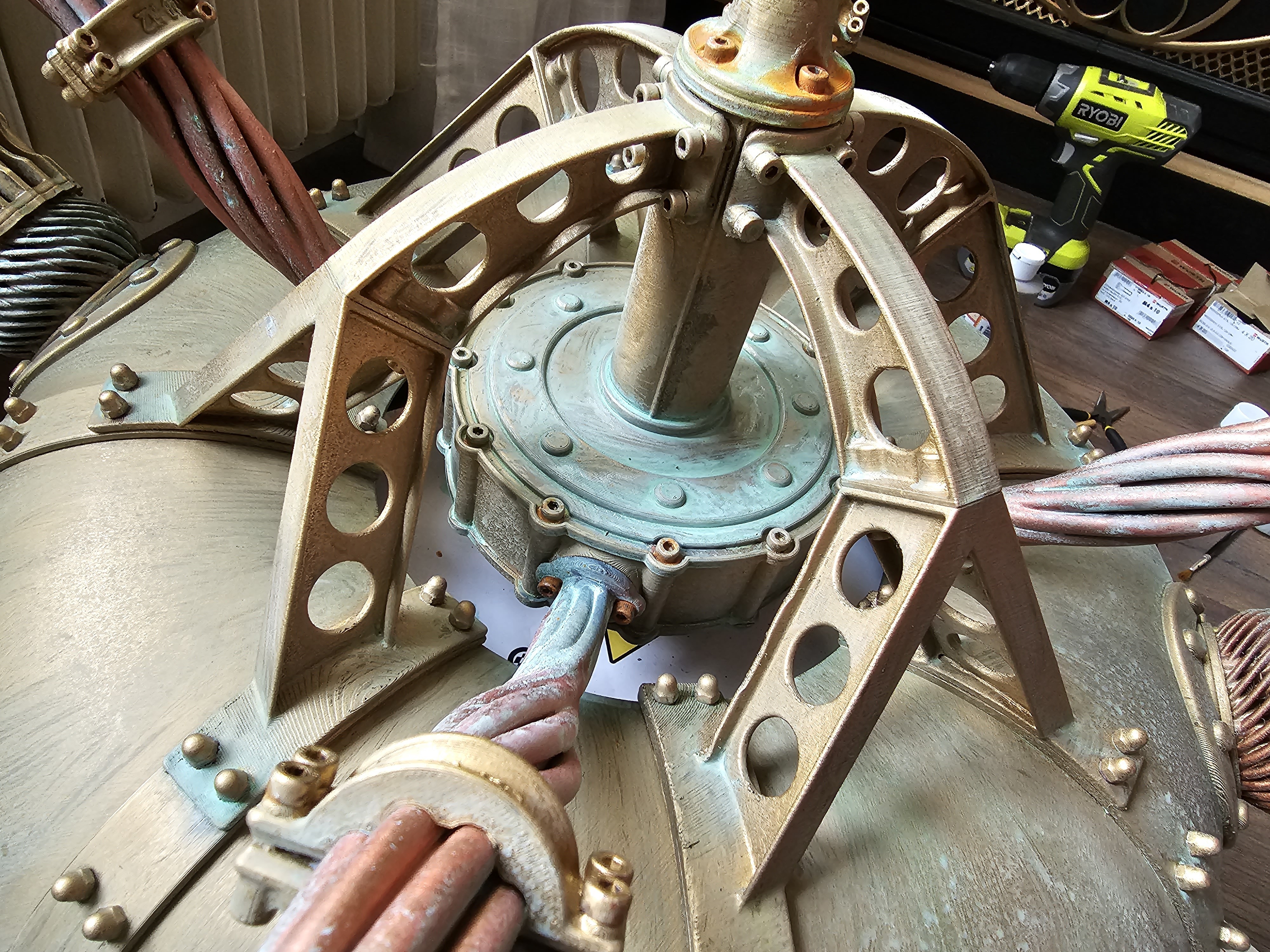 Steampunk Ceiling Lamp — miniatura 6
