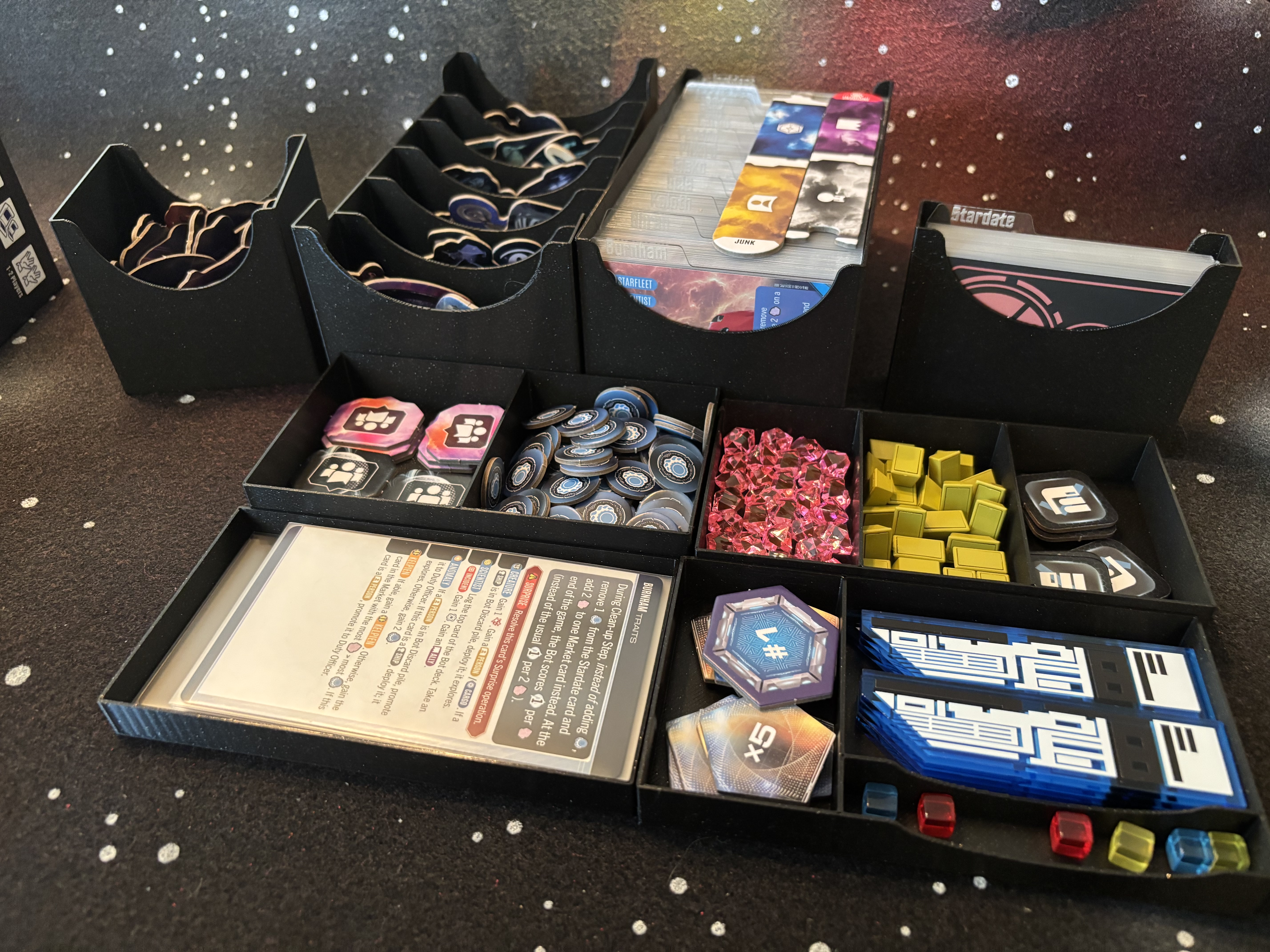 Star Trek: Captain's Chair Board Game Insert / Organizer