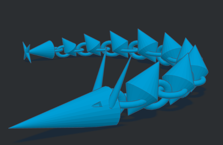 Print in Place Articulated Cone Dragon