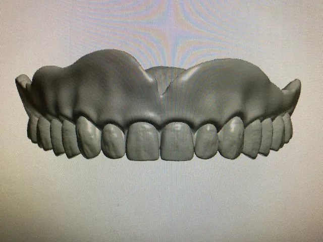 False Teeth Dentures Upper and Lower models Props