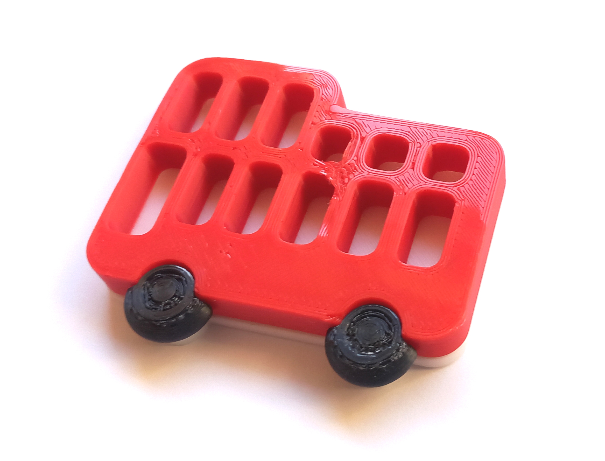 Cute London red bus magnet