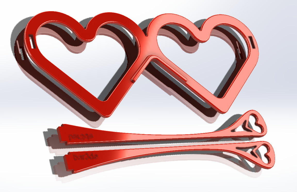 Valentine's glasses. Heart glasses.