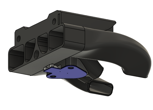 Eva 3.0 Toolhead Tri-Horn Duct for Duet SZP Scanning Probe