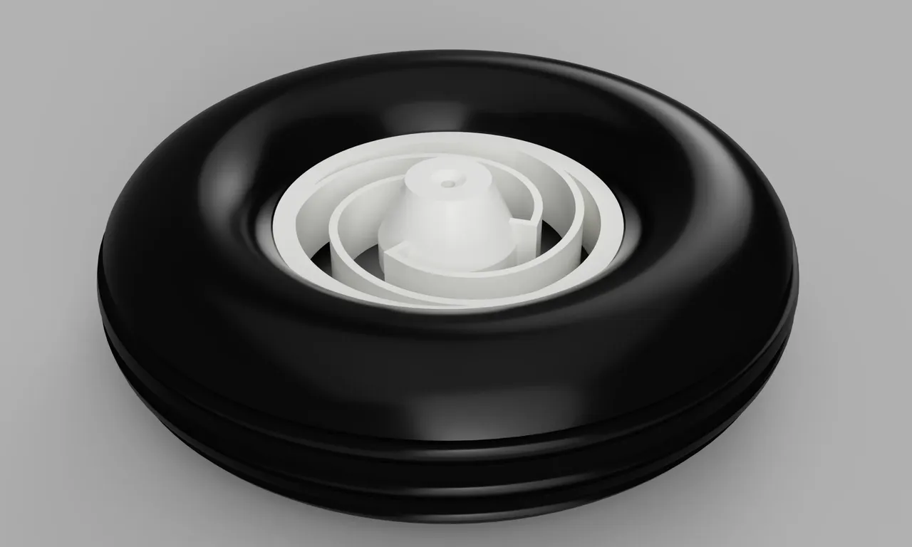 A spring-loaded RC plane wheel that really works by sbuerger | Download ...