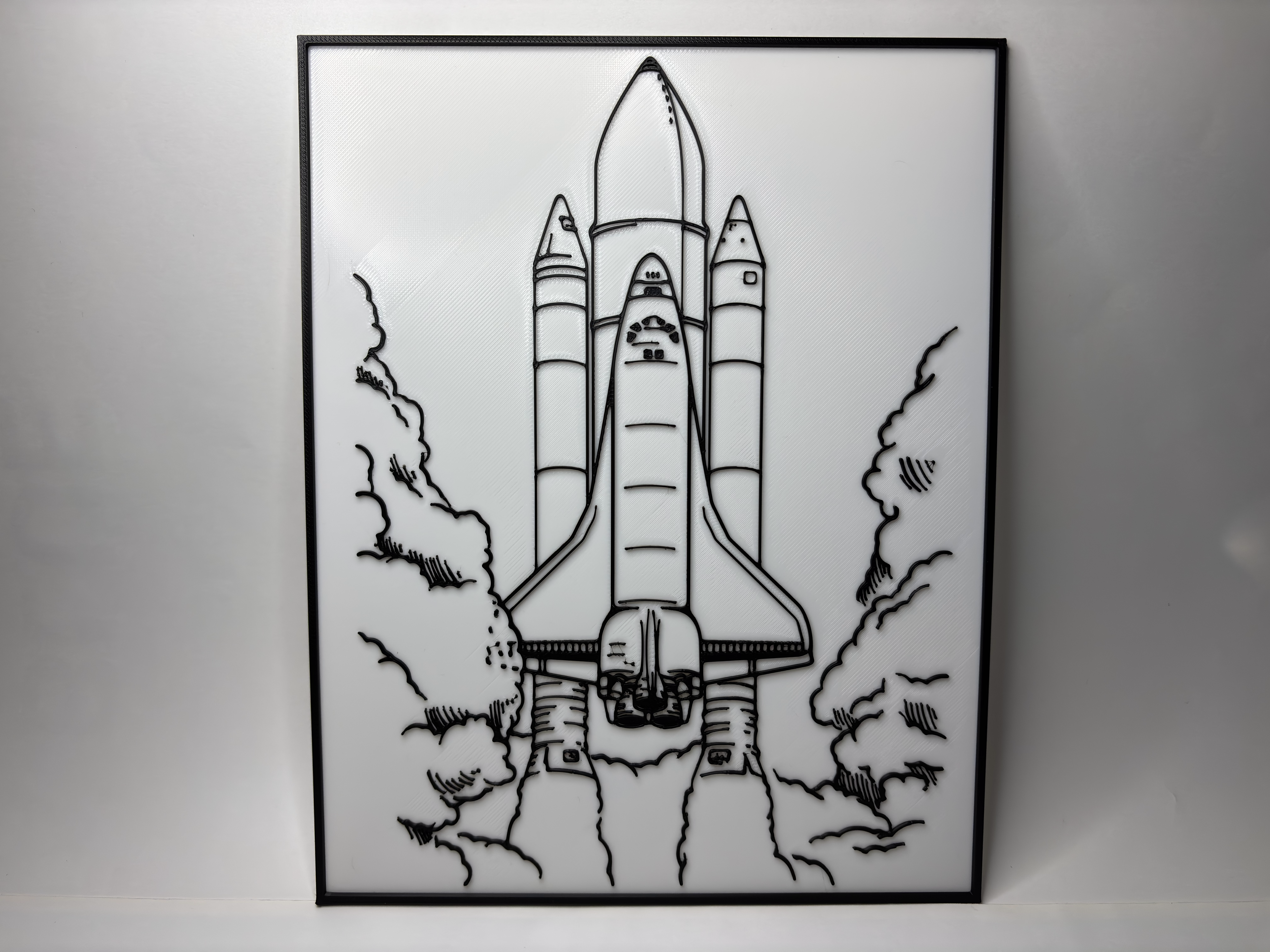 Space Shuttle Launch - Blueprint - Poster