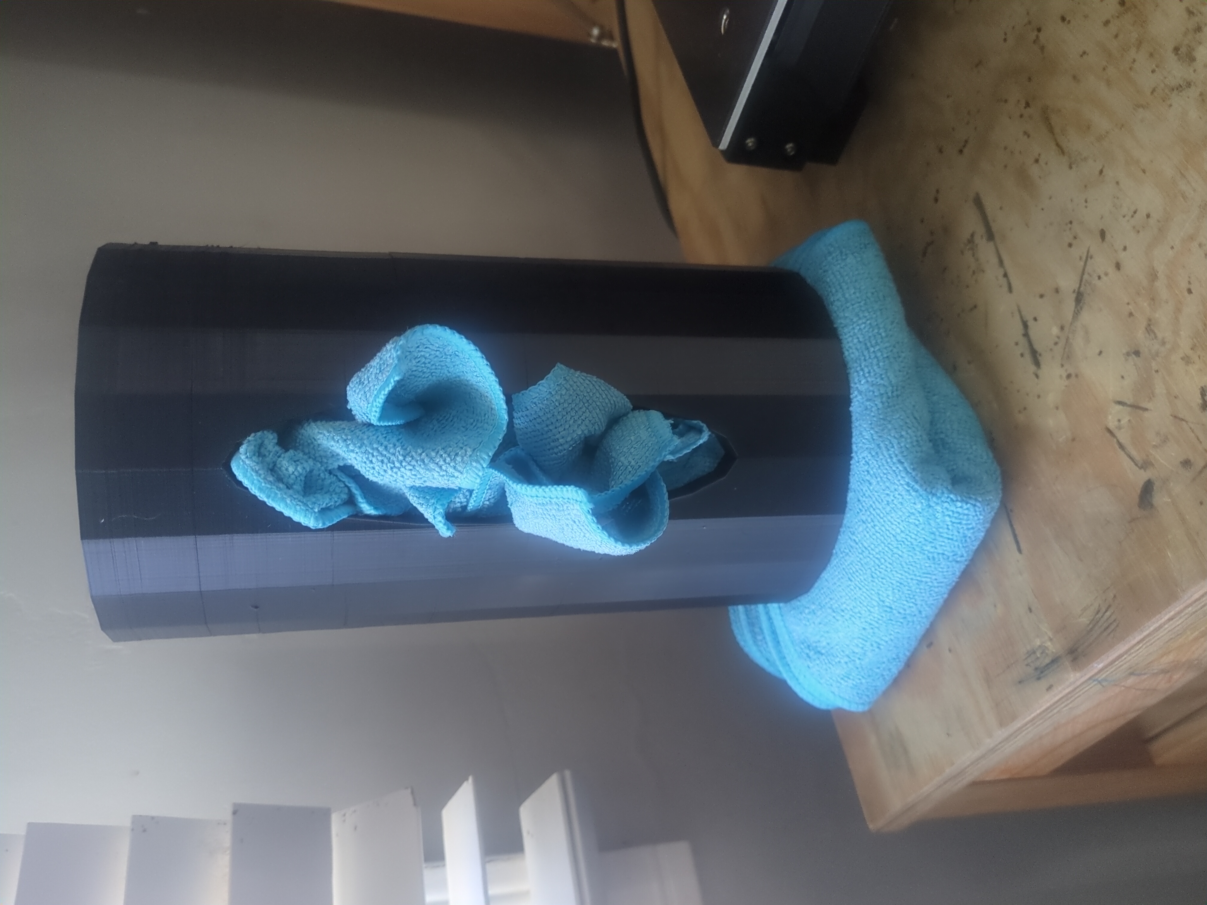Stuffable Paper Towel Holder for Reusable Towels