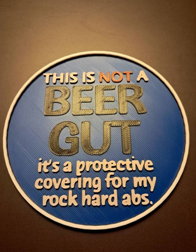 BEER GUT COASTER