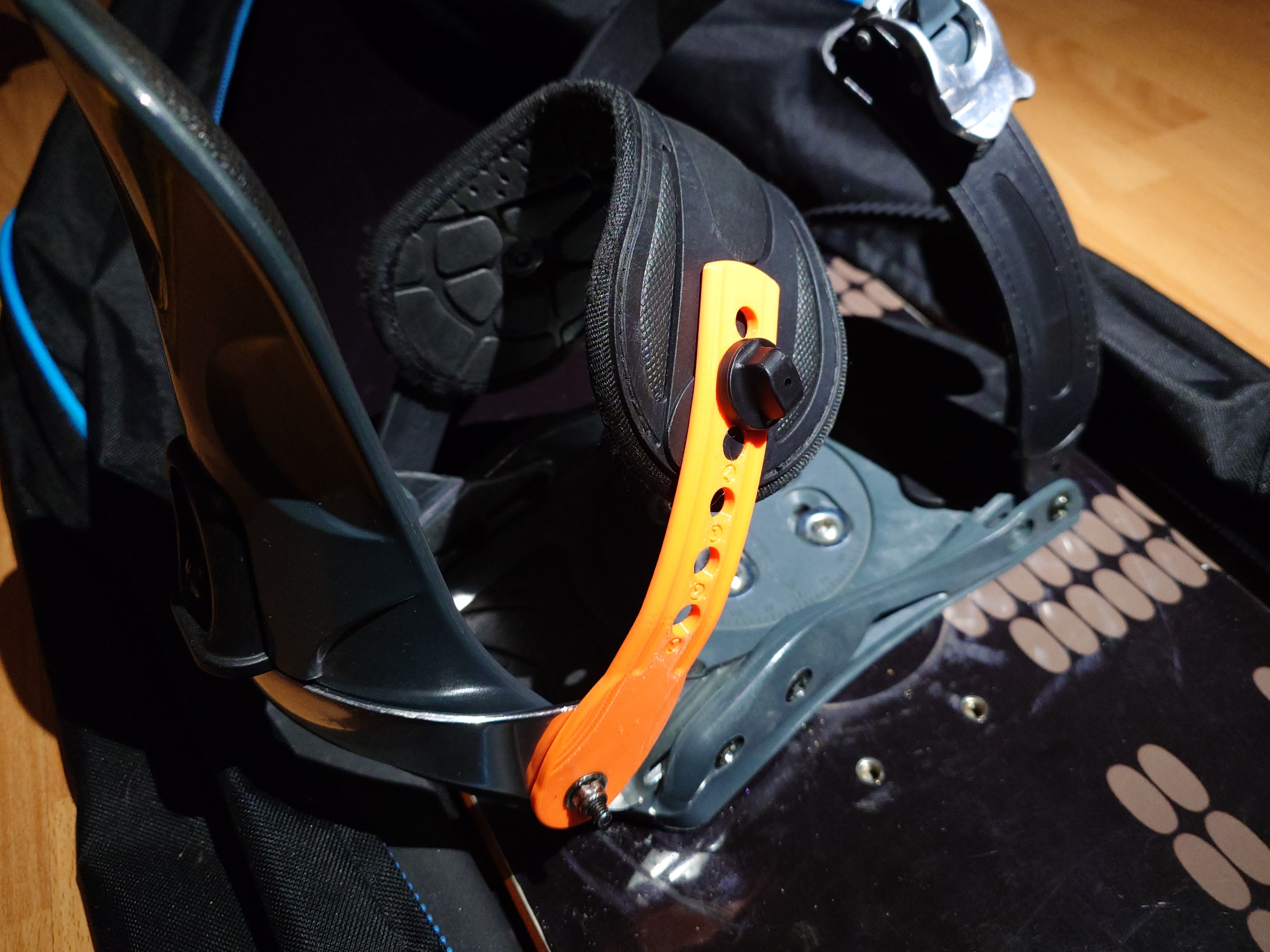 Snowboard binding replacement strap connector