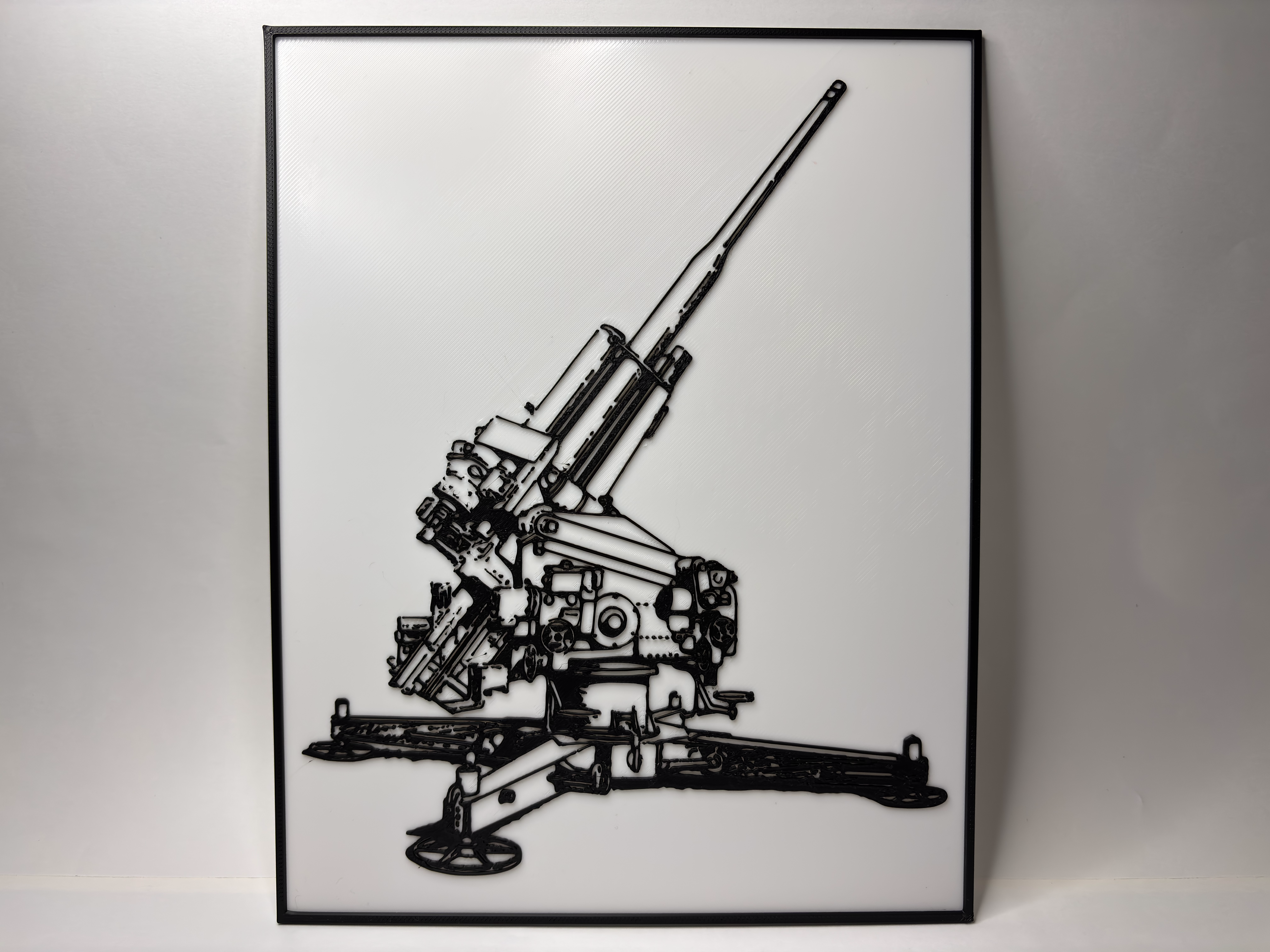 German Anti-Aircraft Flak 39 - Blueprint - Poster