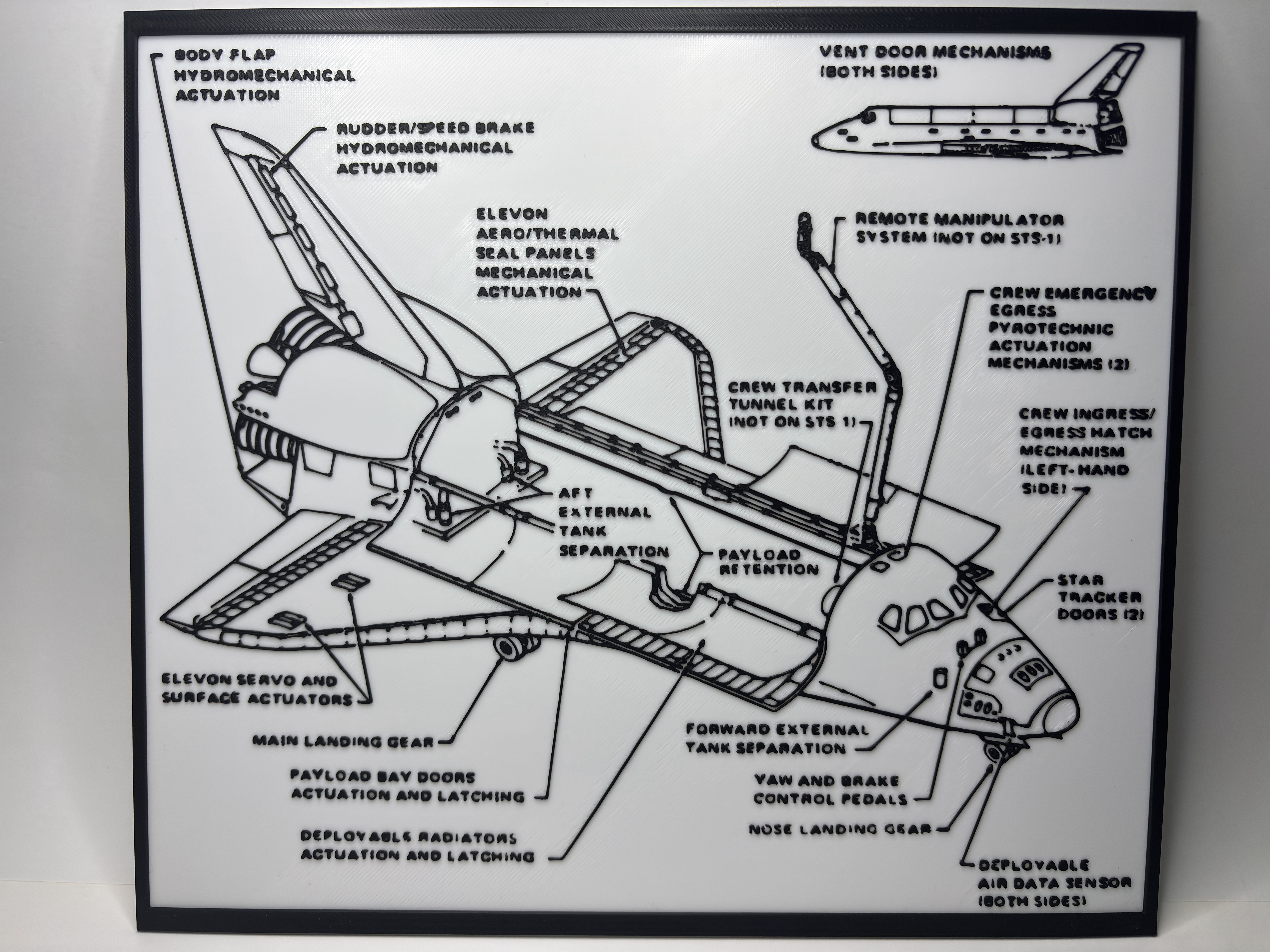 Space Shuttle - detailed blueprint