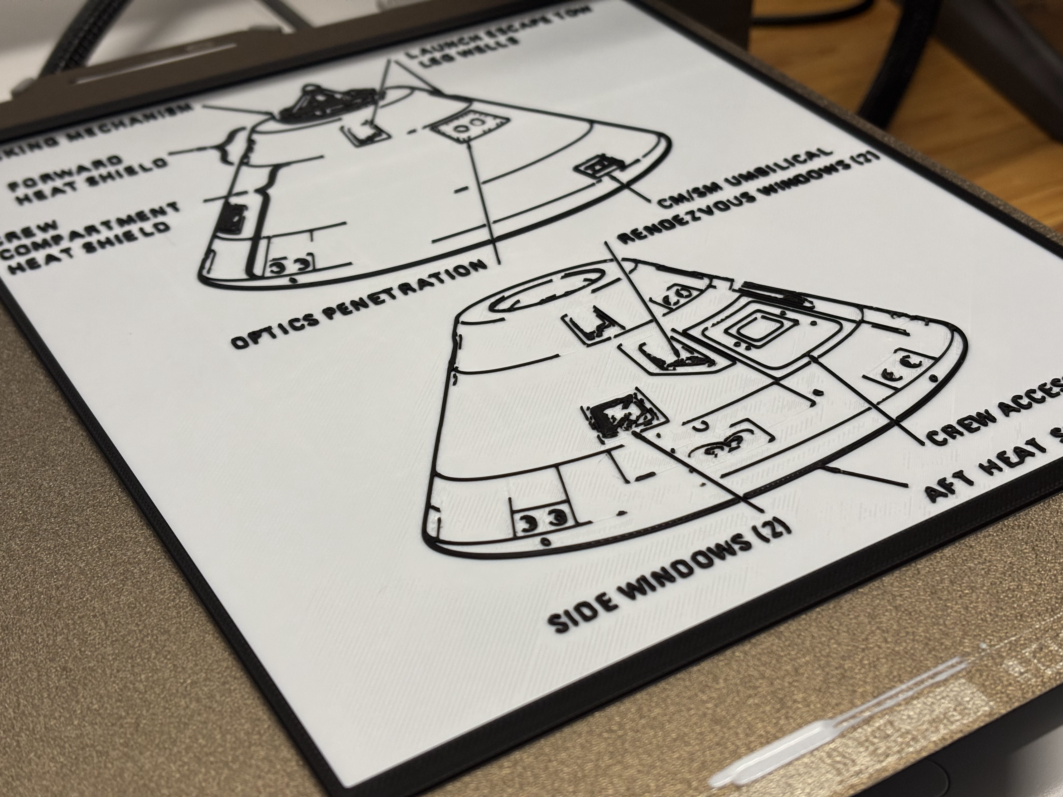 Miniatura 5 do modelo 3D Apollo Command and Service Module - Blueprint