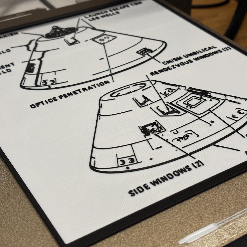 Apollo Command and Service Module - Blueprint by PaperPlaneLab ...