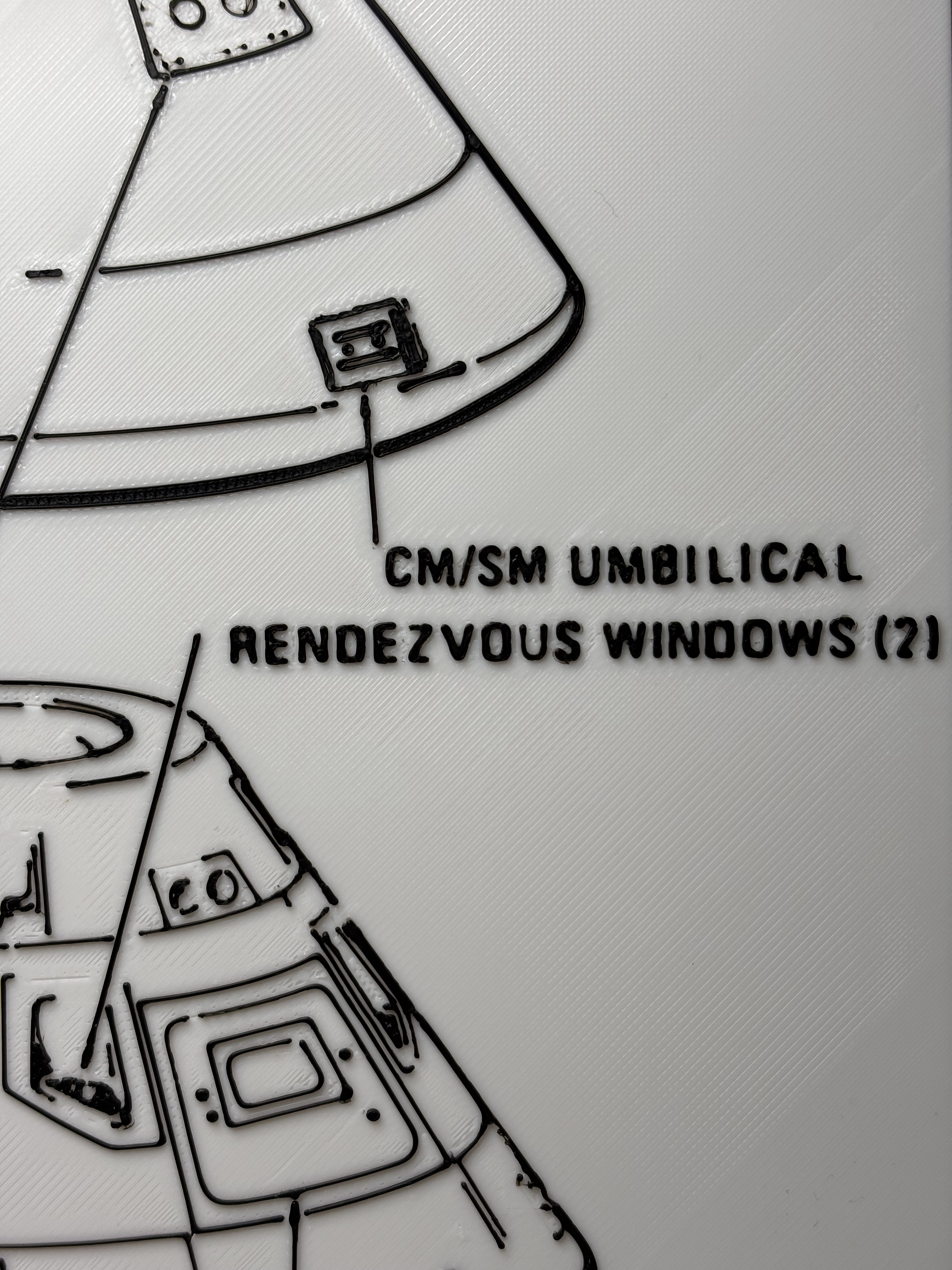 Miniatura 4 do modelo 3D Apollo Command and Service Module - Blueprint