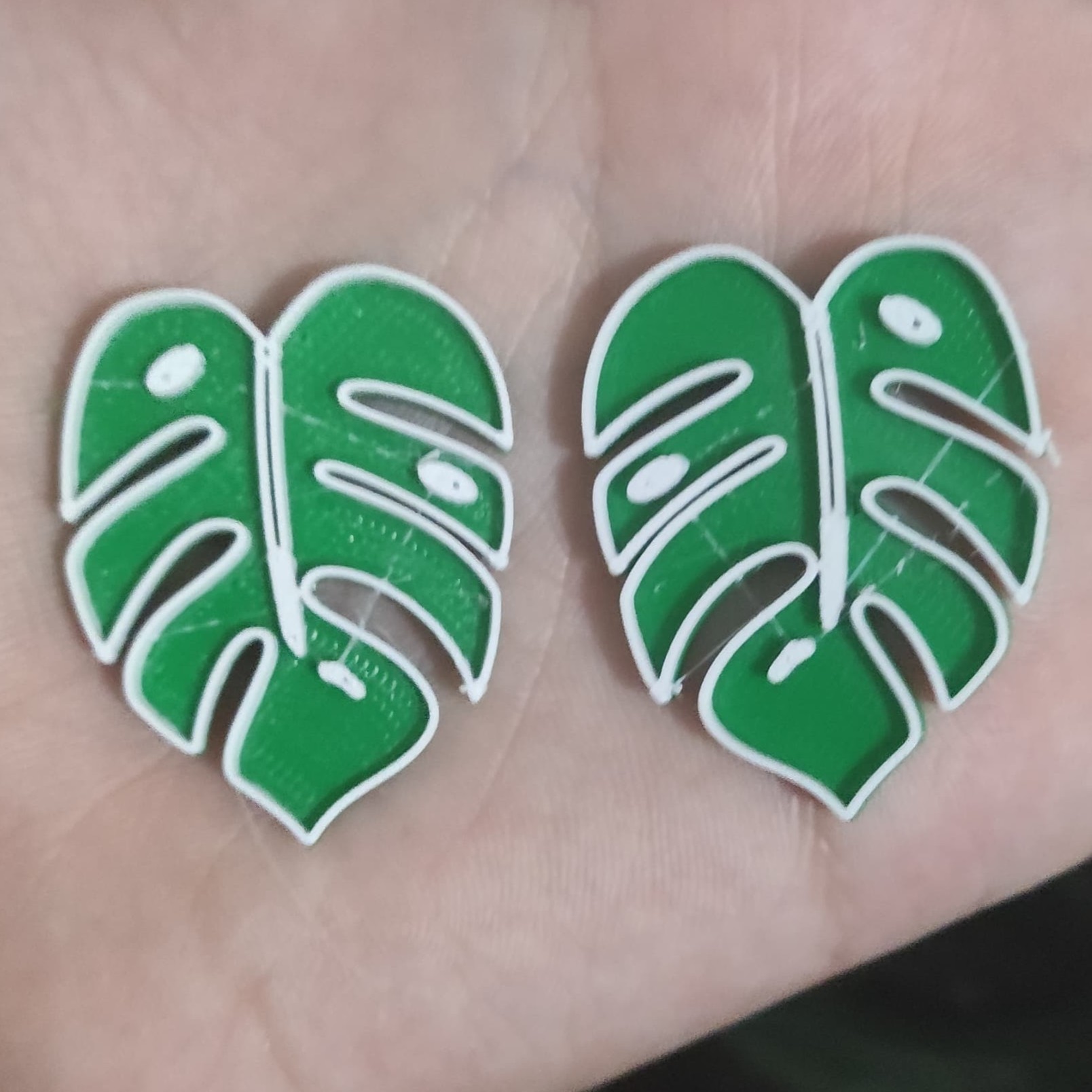 Earring - Monstera deliciosa