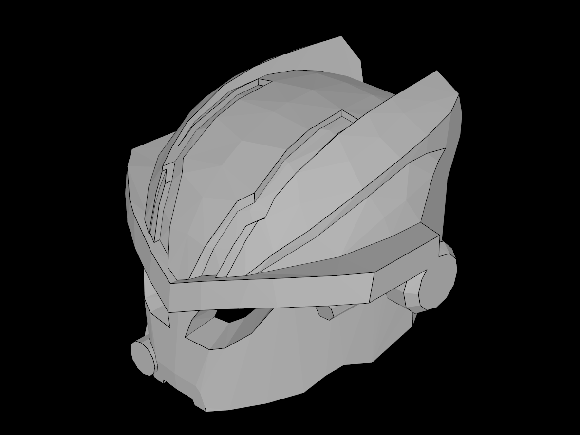 Lego Compatible (15344.dat) Minifig Headgear Helmet Hero Factory Compatible (Breez)