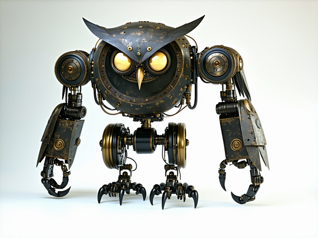 Miniatura 5 do modelo 3D Clockwork Owlbear (DND/TTRPG)