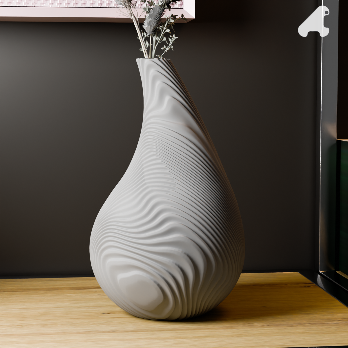 Vase « Grooved Pear »