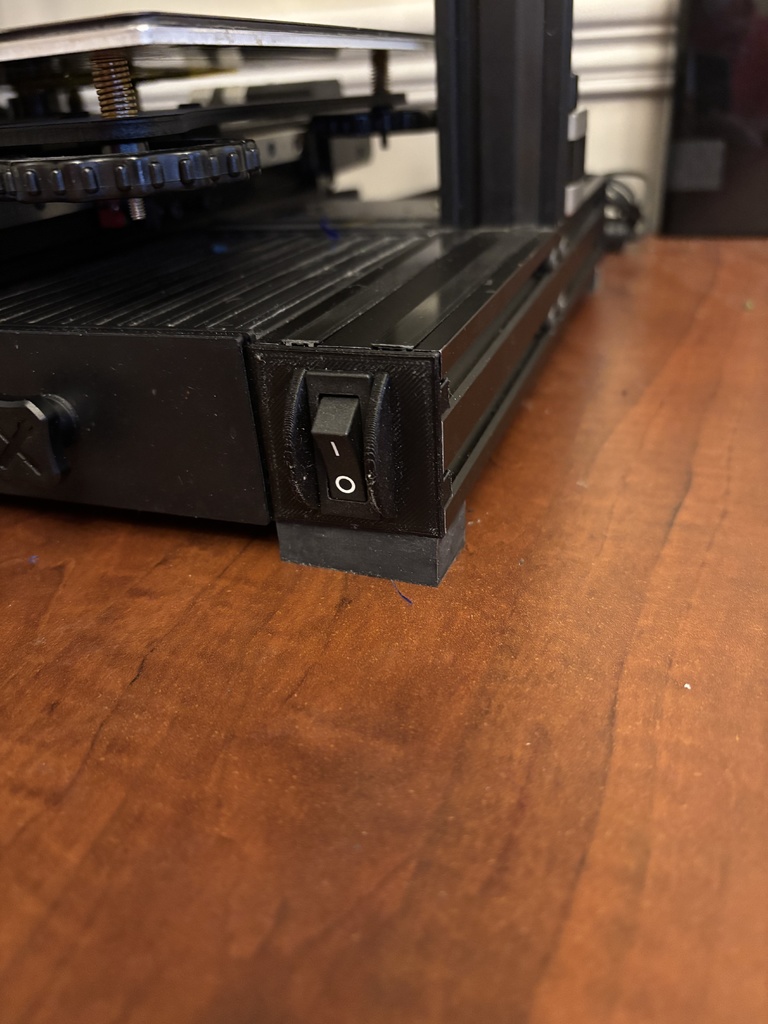 Ender 3 power switch relocation plate