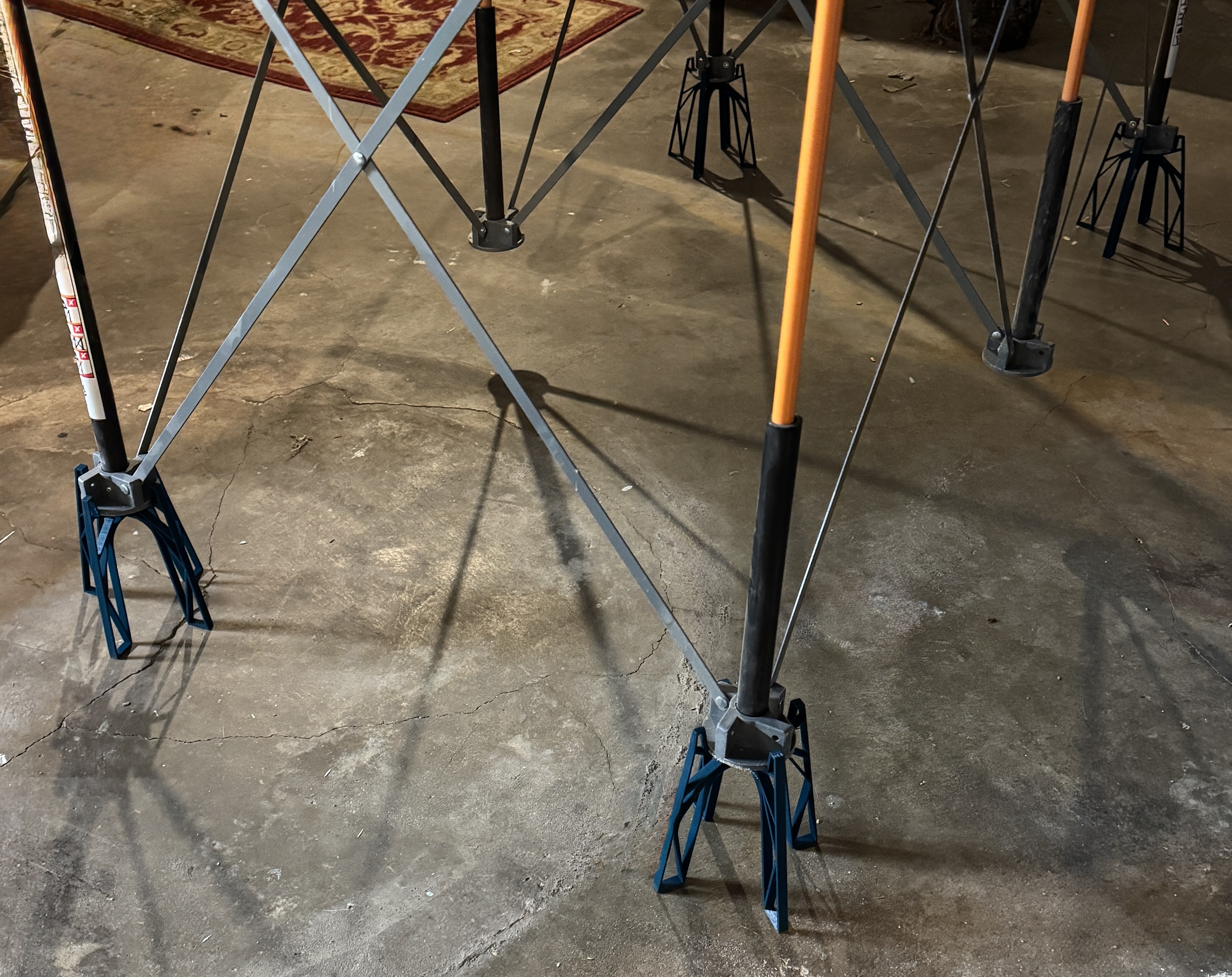 Miniatura 5 do modelo 3D 5" BORA Centipede Table Risers/Stands - Flat packing