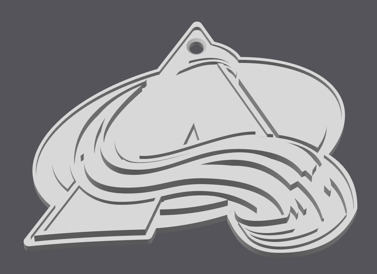 Colorado Avalanche primary logo pendant