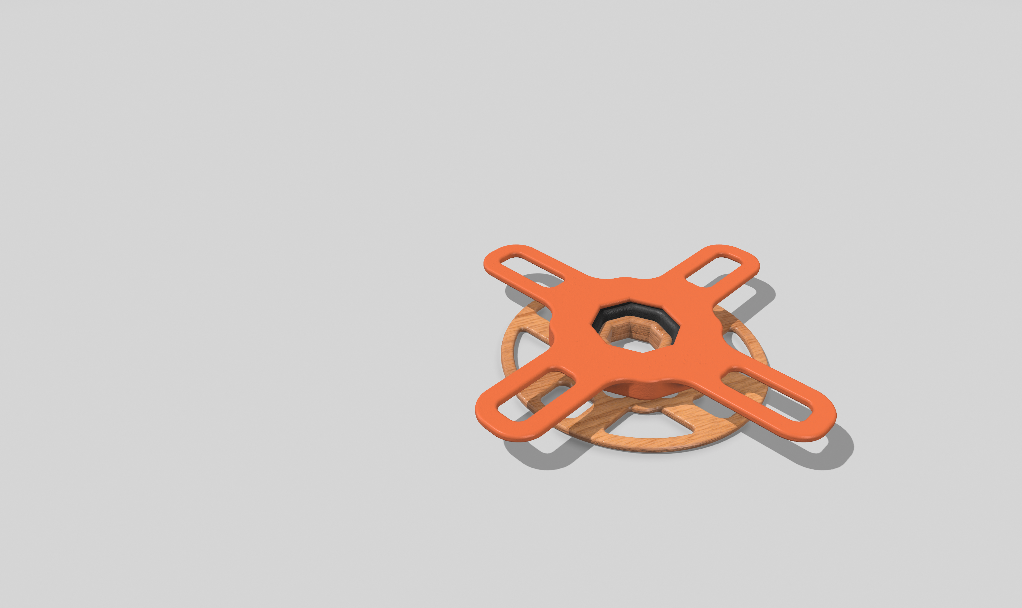 Rotating Display with Rolling Bearing (Octagonal) (stl, 3mf, step) — thumbnail 6