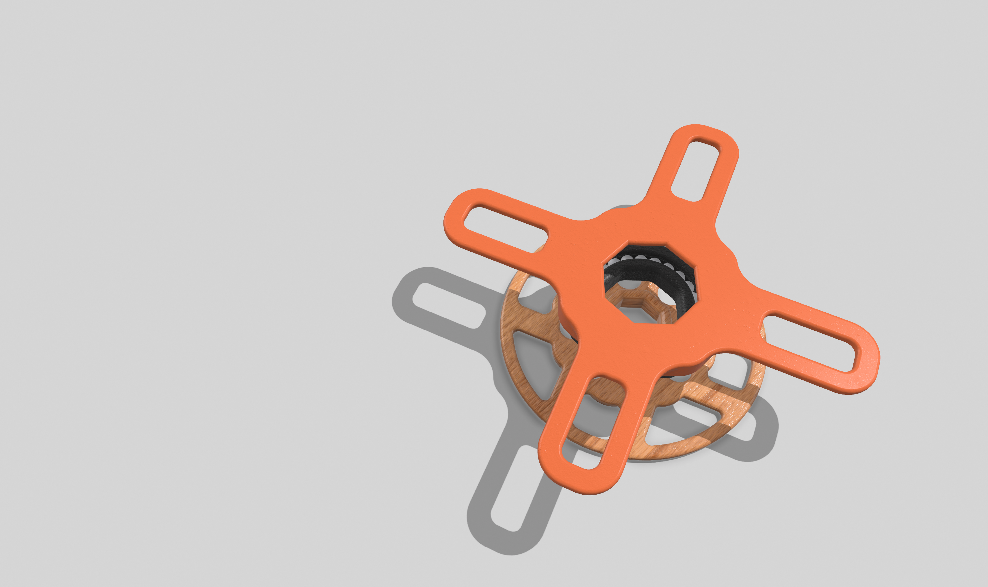 Rotating Display with Rolling Bearing (Octagonal) (stl, 3mf, step) — thumbnail 10