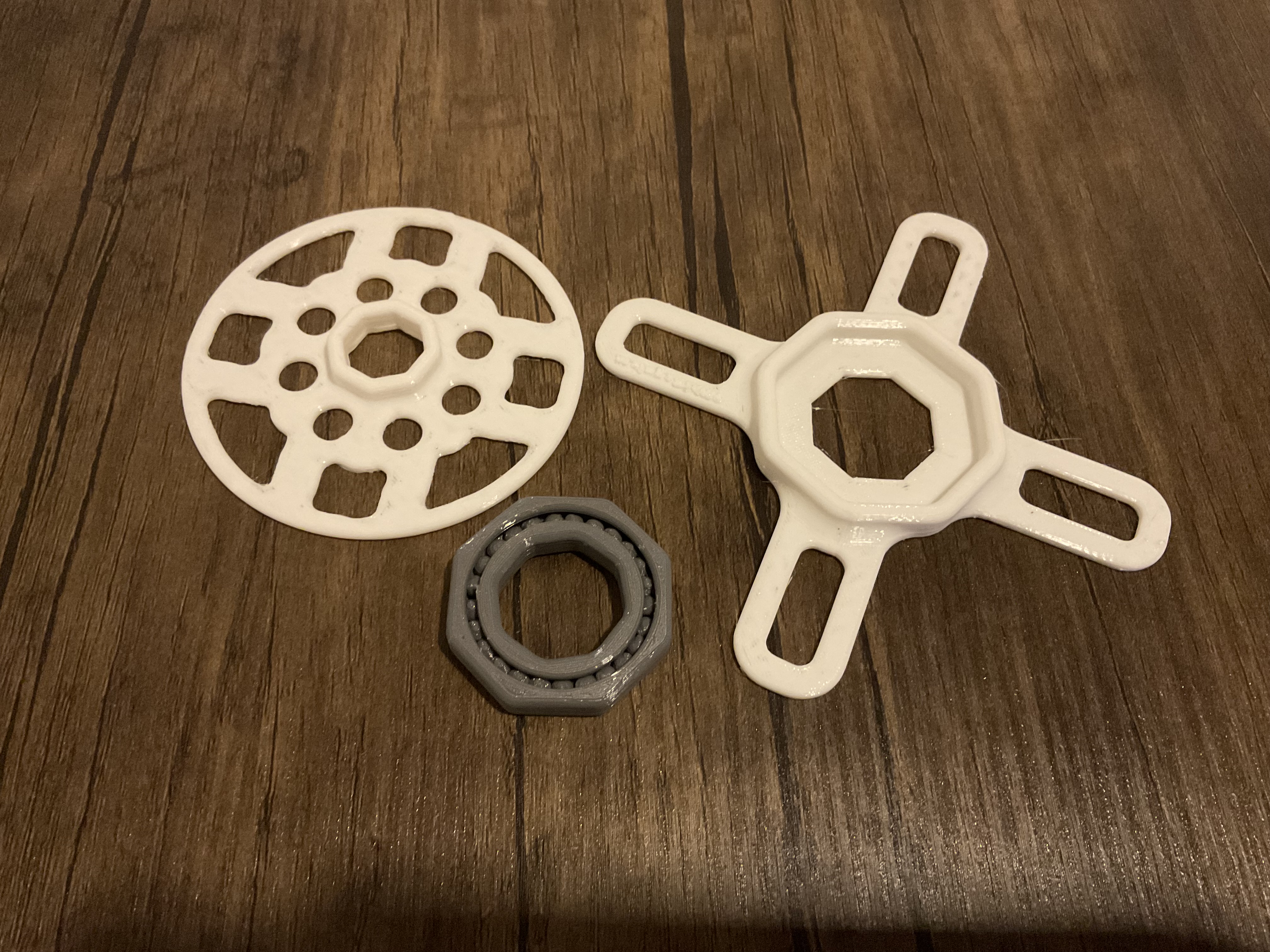Rotating Display with Rolling Bearing (Octagonal) (stl, 3mf, step) — thumbnail 7