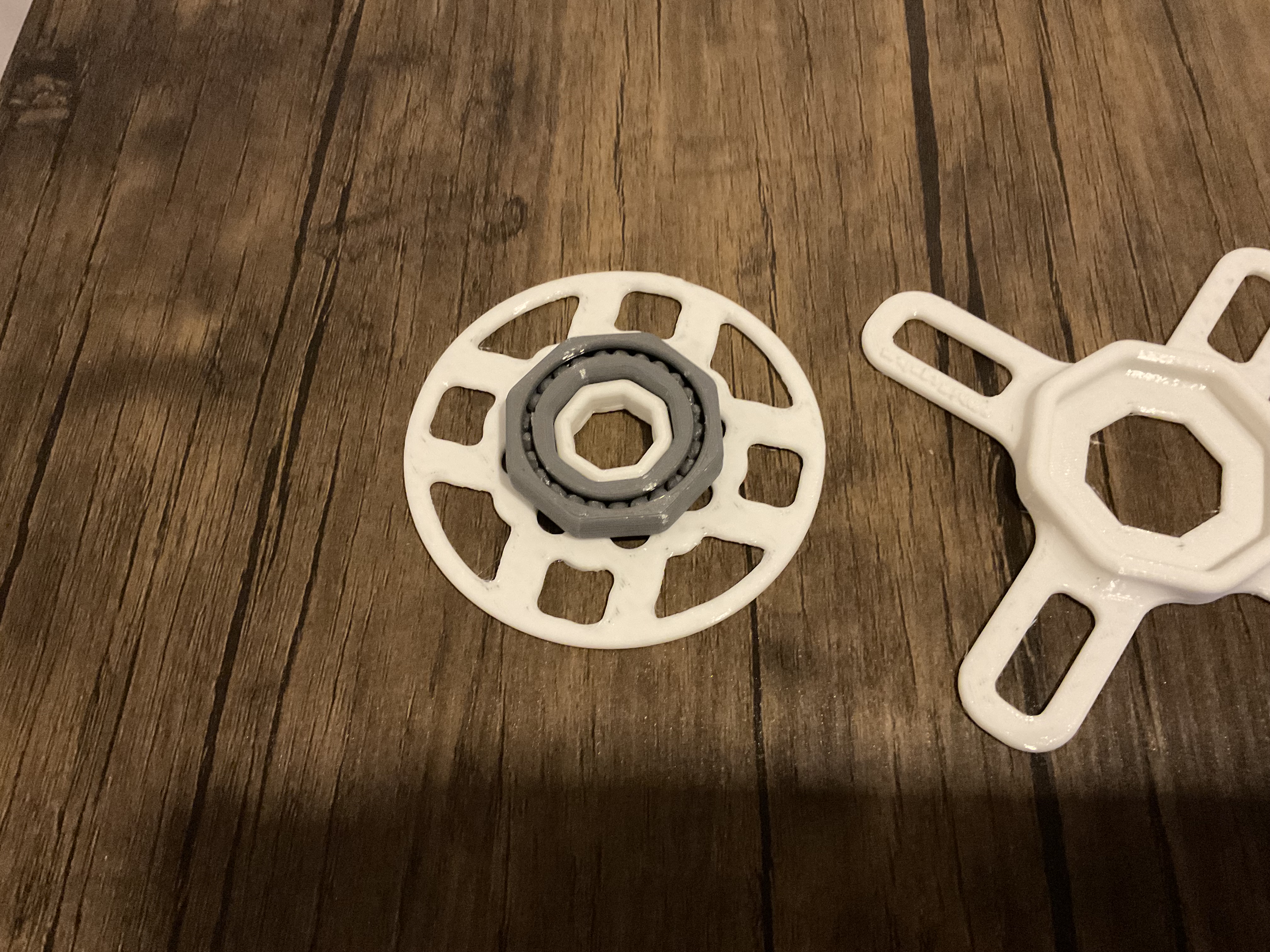Rotating Display with Rolling Bearing (Octagonal) (stl, 3mf, step) — thumbnail 5