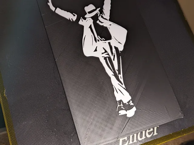 Michael Jackson silhouette Wall Art Protrude Version