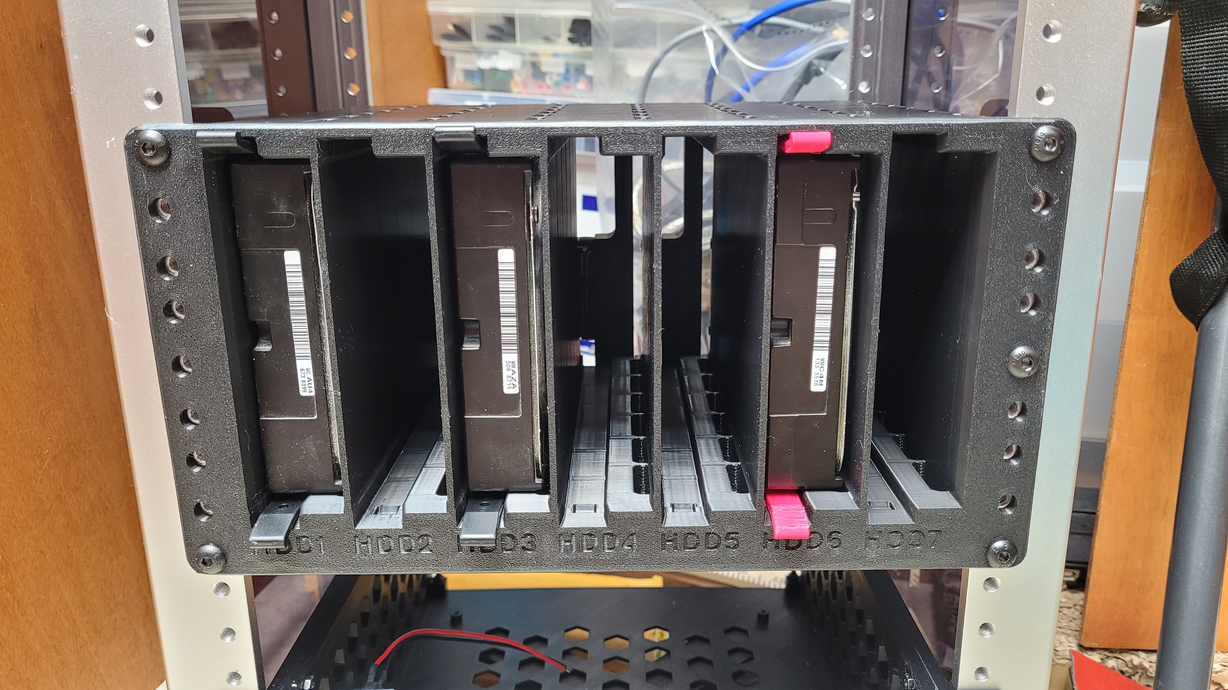 Seven bay NAS shelf for 10 inch mini rack, 3U