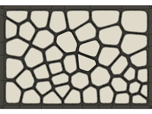 Voronoi LED Wall Art