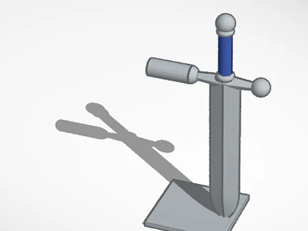 Headphone stand - sword 3