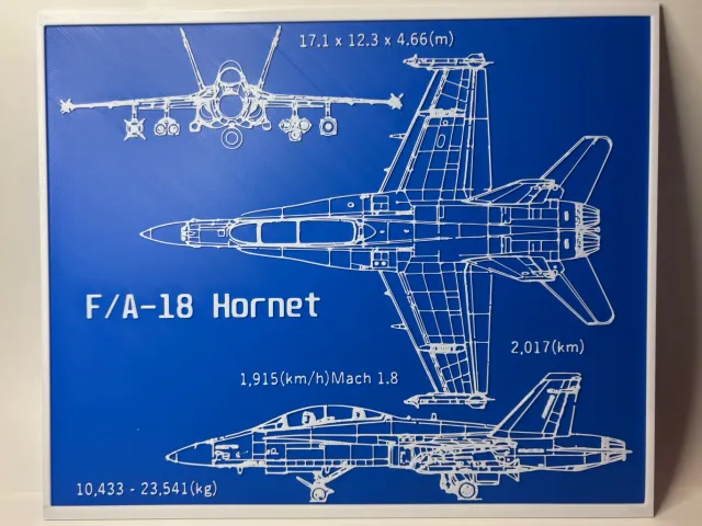 McDonnell Douglas F/A-18 Hornet - Blueprint