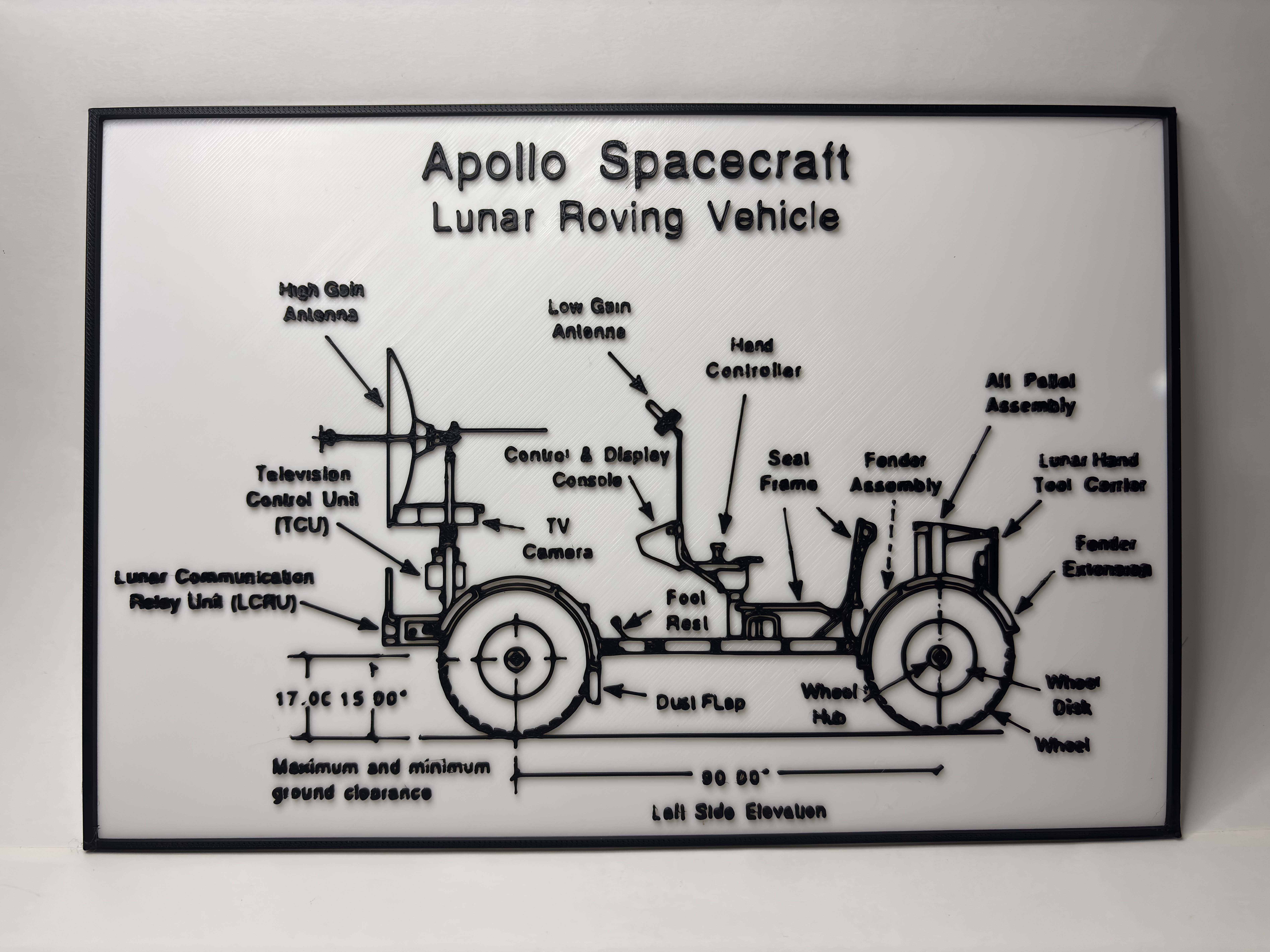 Lunar Roving Vehicle - Moon Buggy - Blueprint