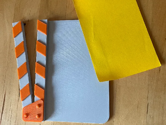 Blank clapboard (print in place)