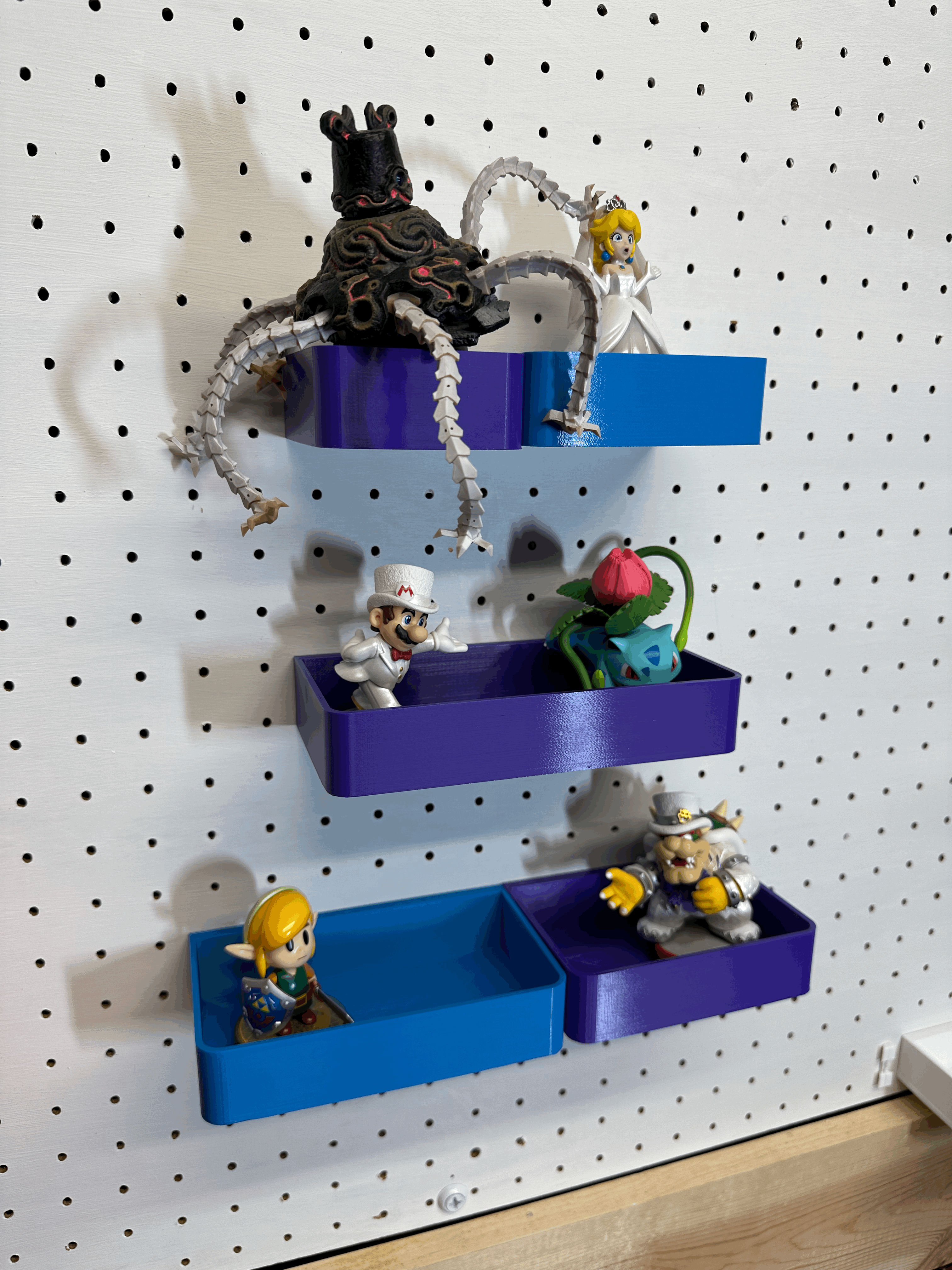 Pegboard Bins With Universal Pegboard Hooks