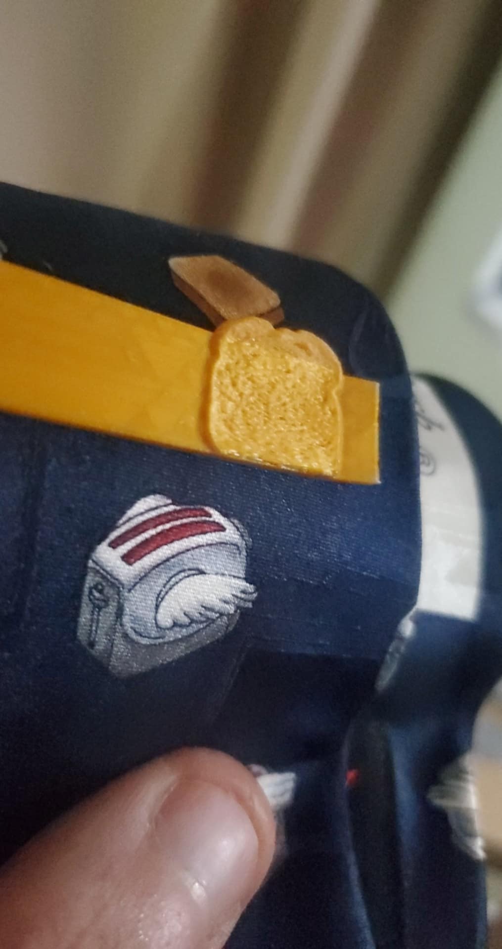 Flying toasters tie clip