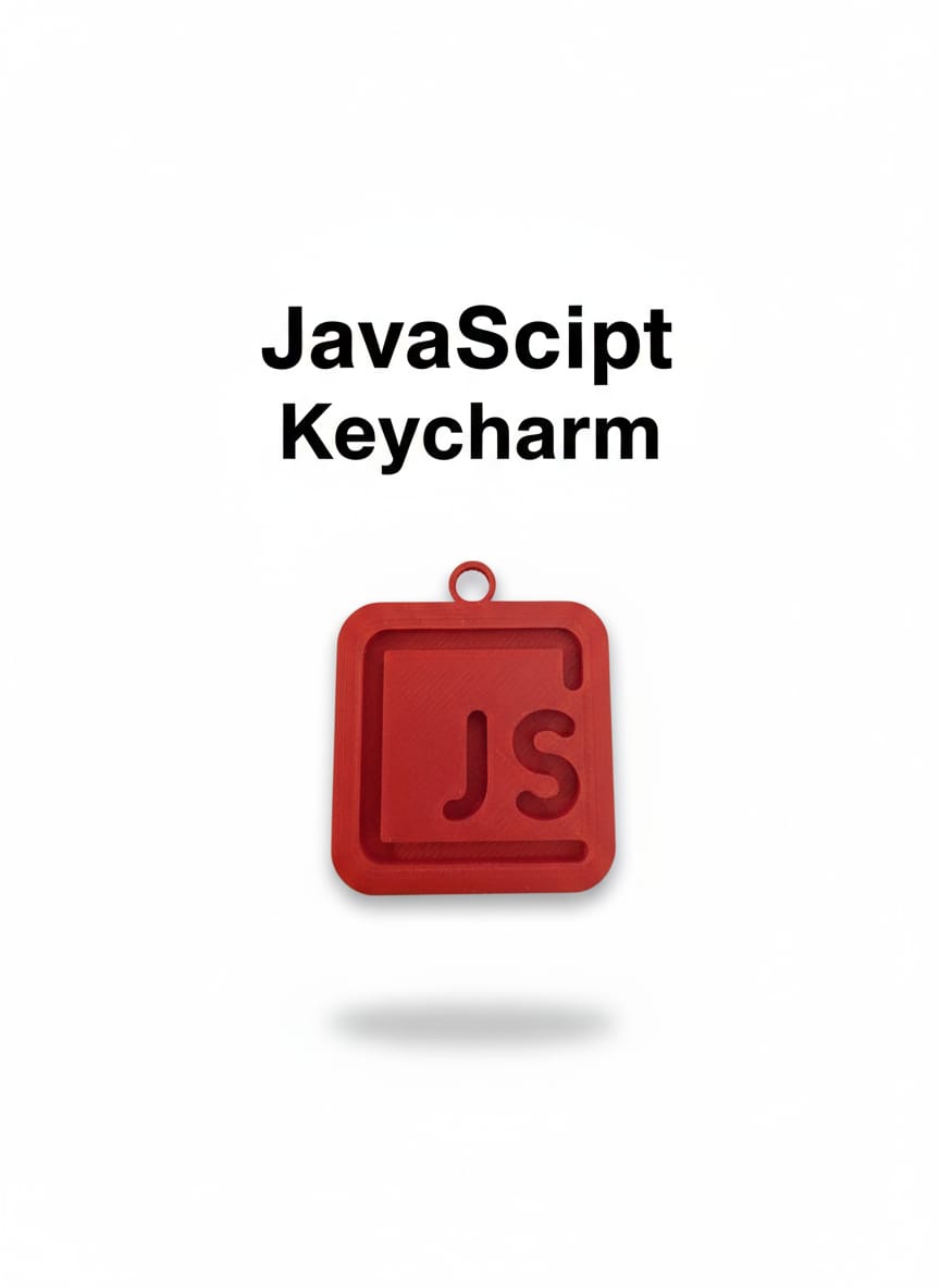 JavaScript Logo Keychain – For Web Developers & Coding Enthusiasts