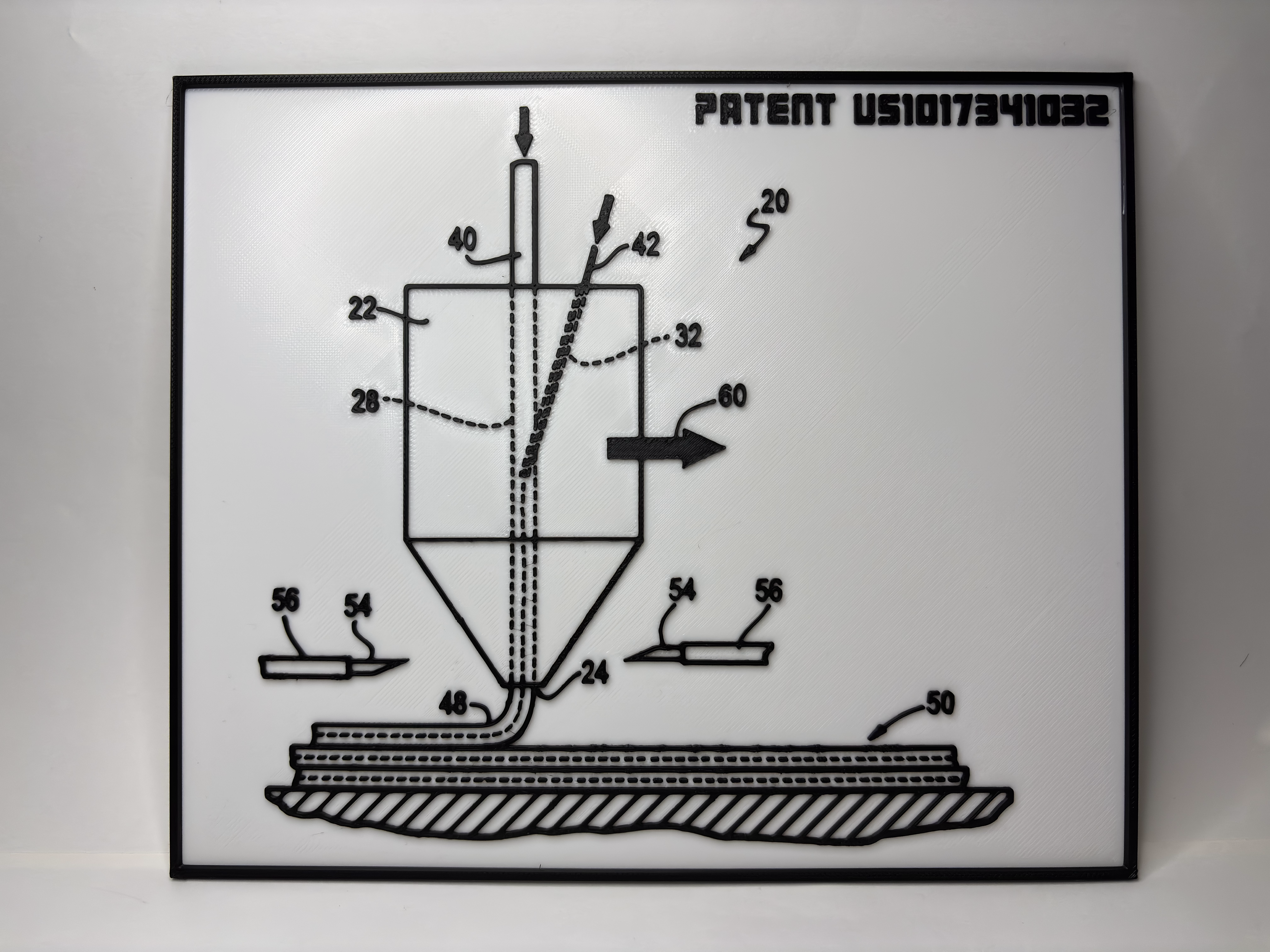 3D Print Patent Illustration - Technical Drawing