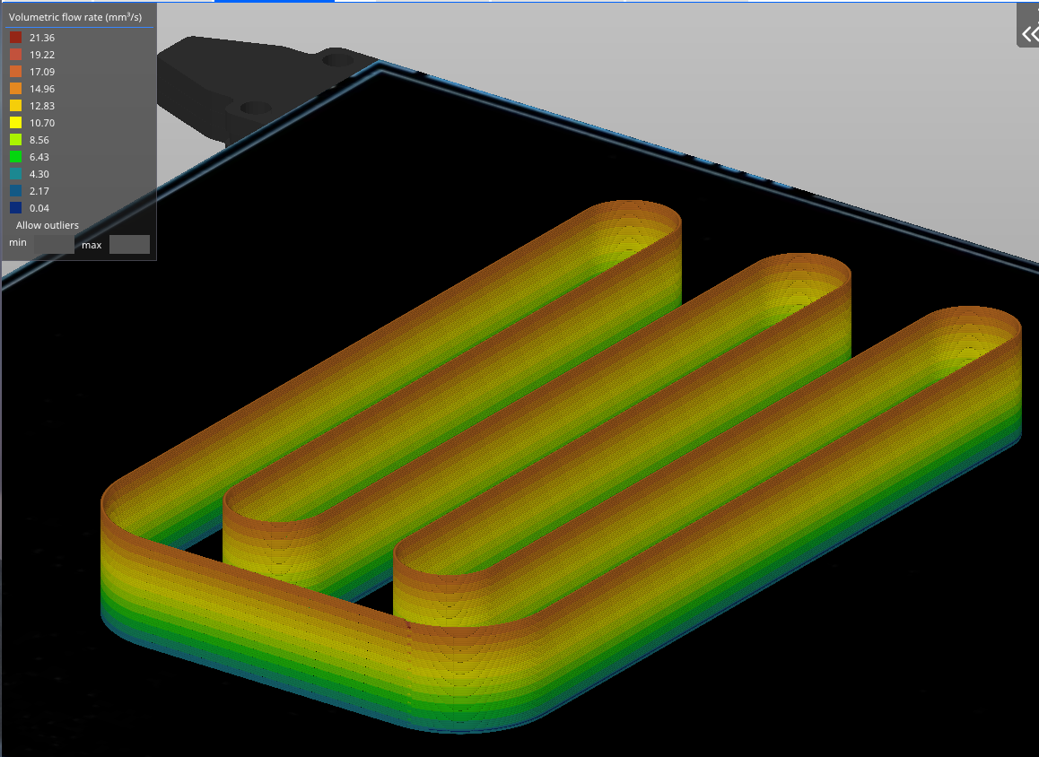 Max volumetric flowrate test - fixed for 0.35mm layer height