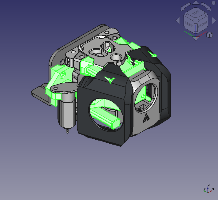 Archetype mount adapter for Ender 3 V2 plate (Also Blackbird Bltouch mount and TZ hotend mount)