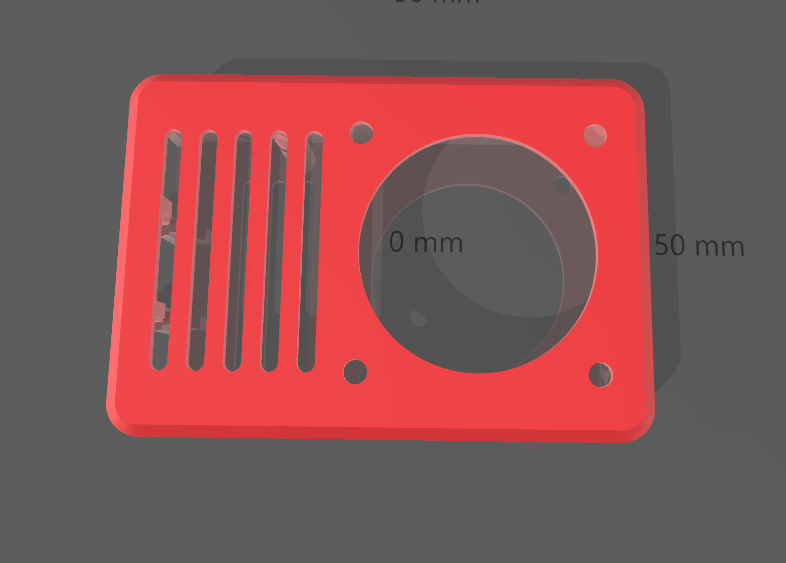 Pi 3 case with 50mm fan