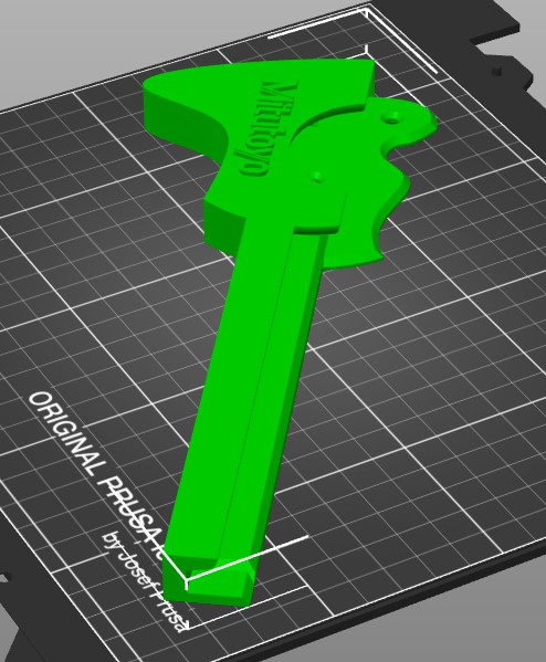 Wall holder / Sheath for Mitutoyo 530-312 Vernier Caliper — thumbnail 3
