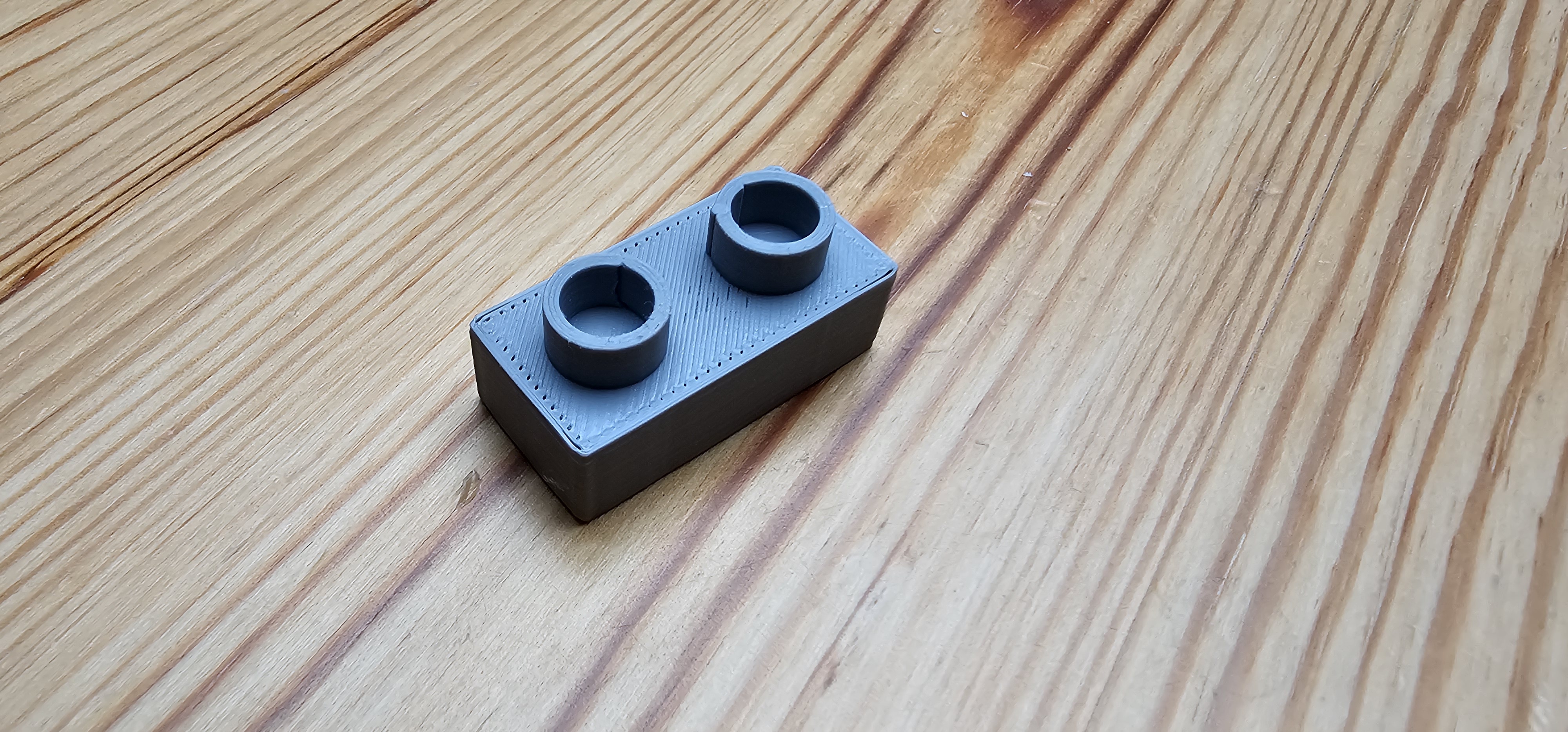Lego Duplo kompatibler Stein 1 x 2 x 0,5 / Lego Duplo Compatible Brick 1 x 2 x 0.5