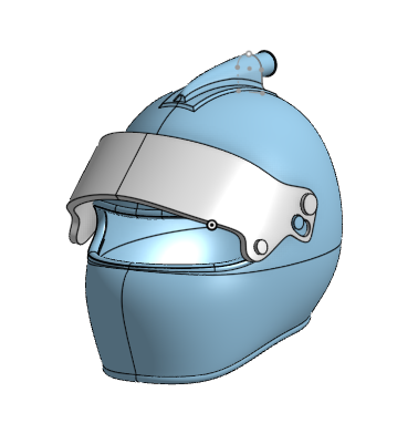 1/24th scale Racing Helmet