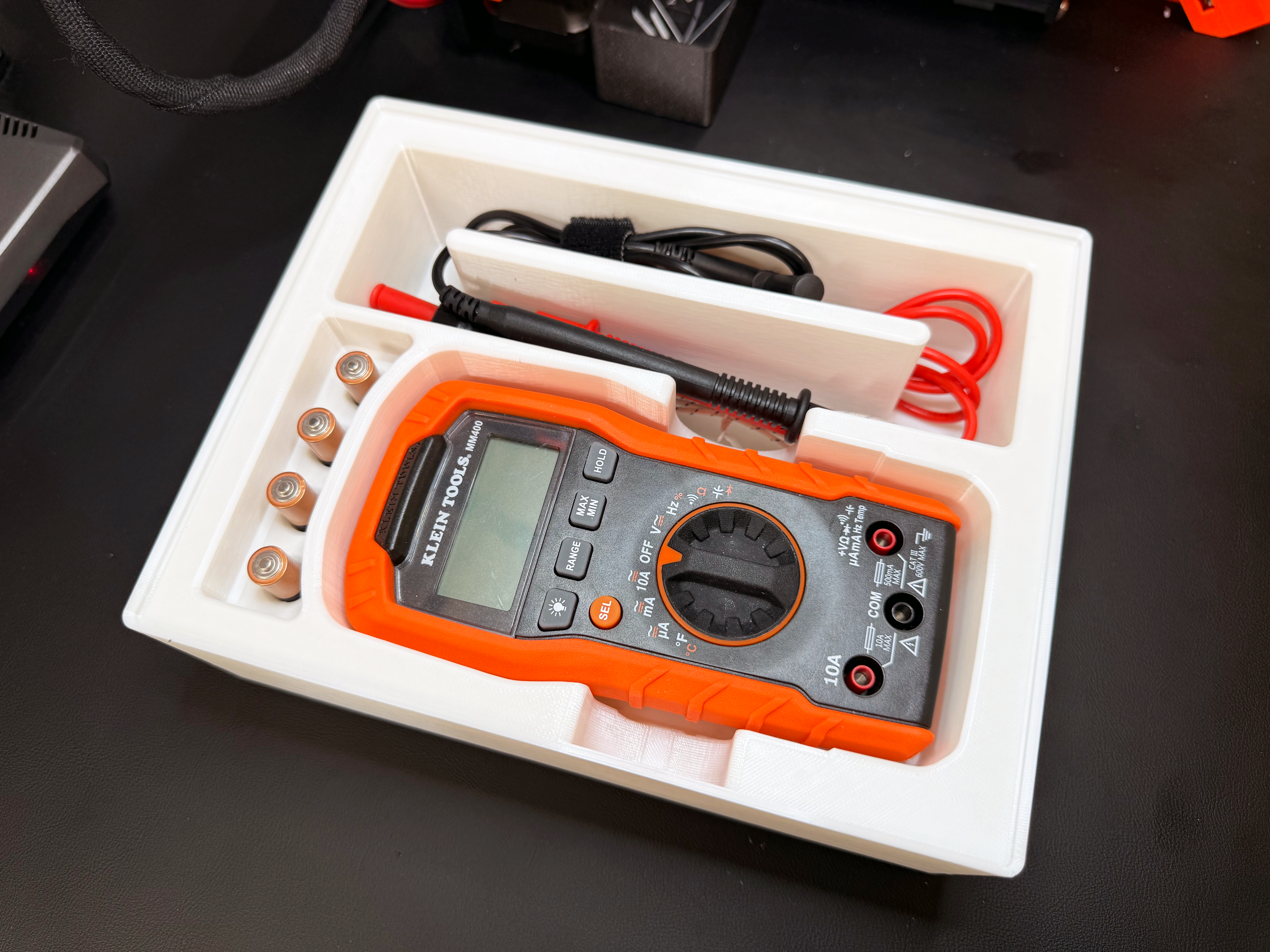 Miniatura 2 do modelo 3D Gridfinity Klein Tools Multimeter Holder