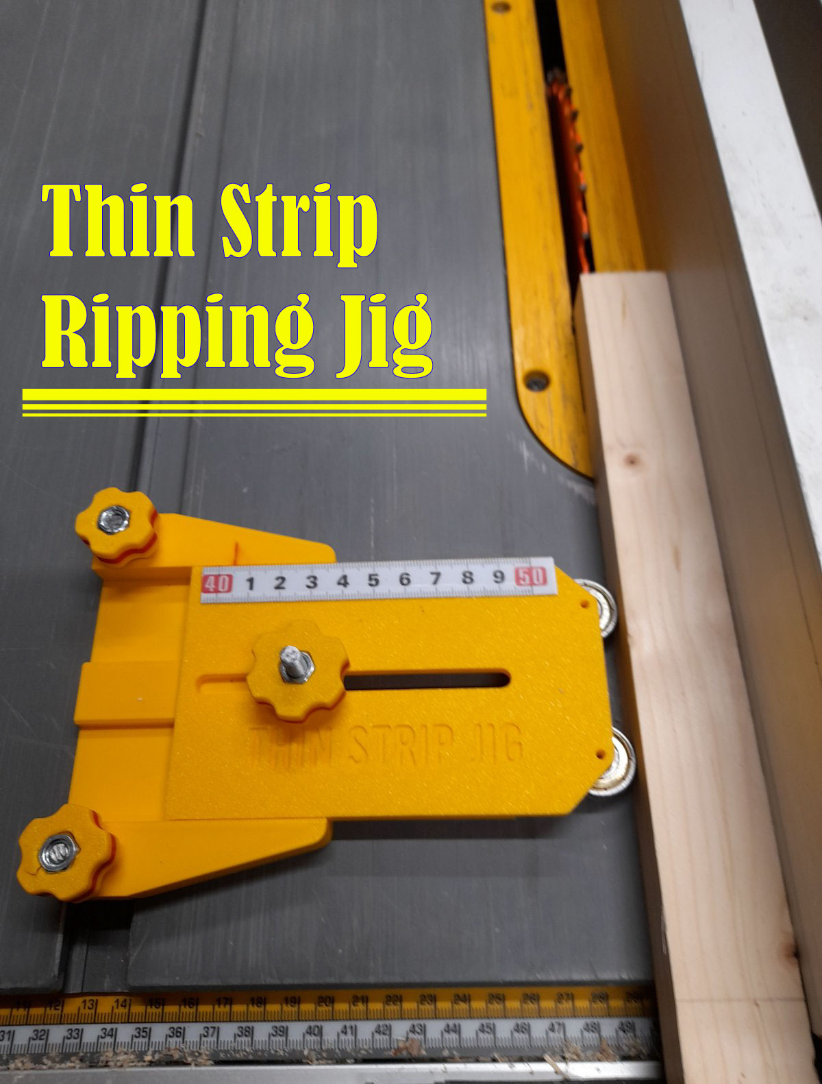 Miniatura 2 do modelo 3D Thin Rip Table Saw Jig DeWalt / Rage Evolution