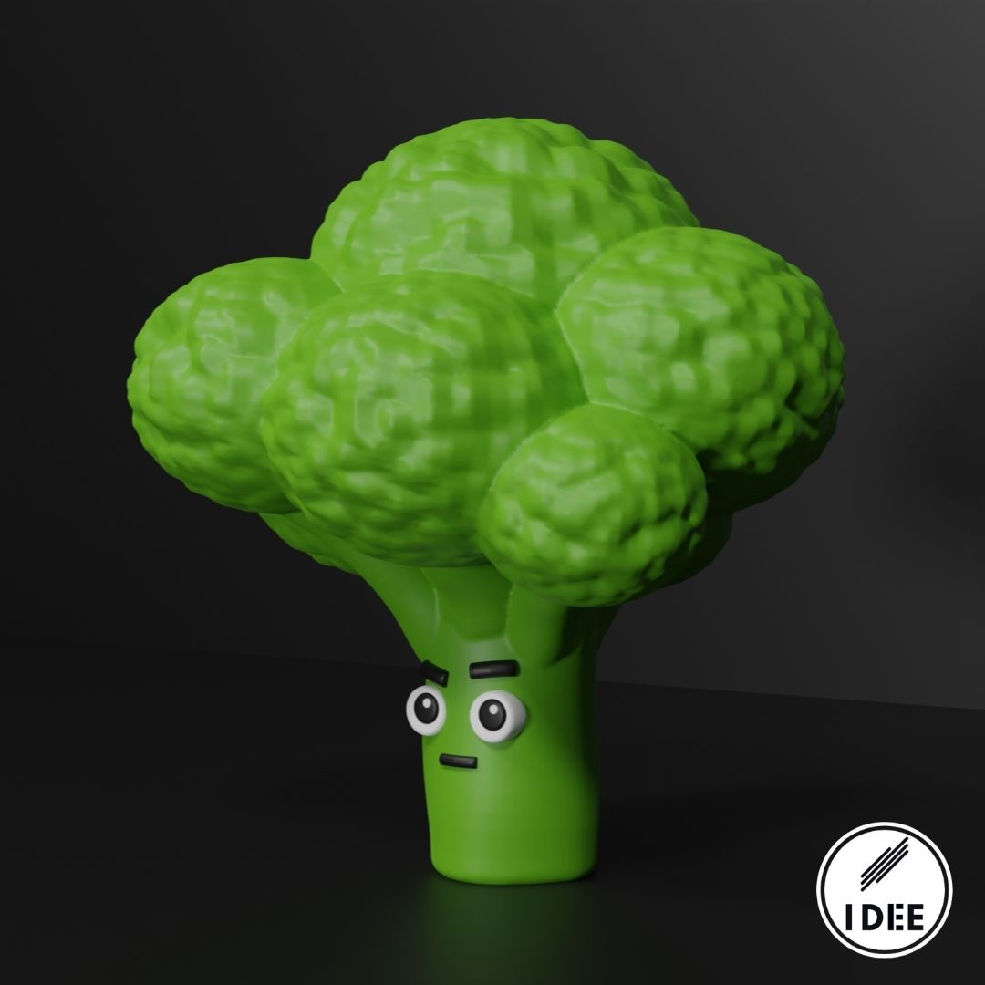 Miniatura 2 do modelo 3D Cartoon Broccoli