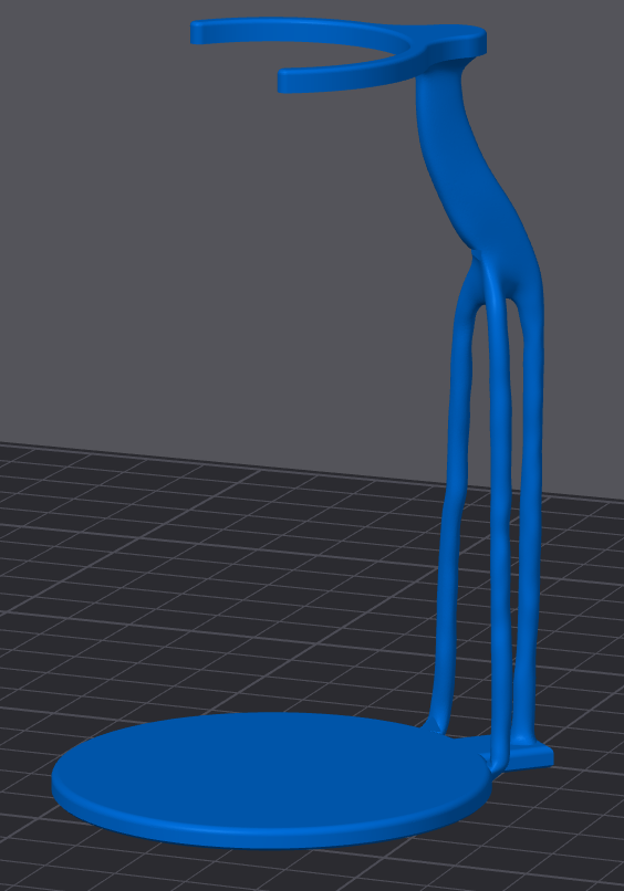 Proraso Omega shave brush holder made with generative design