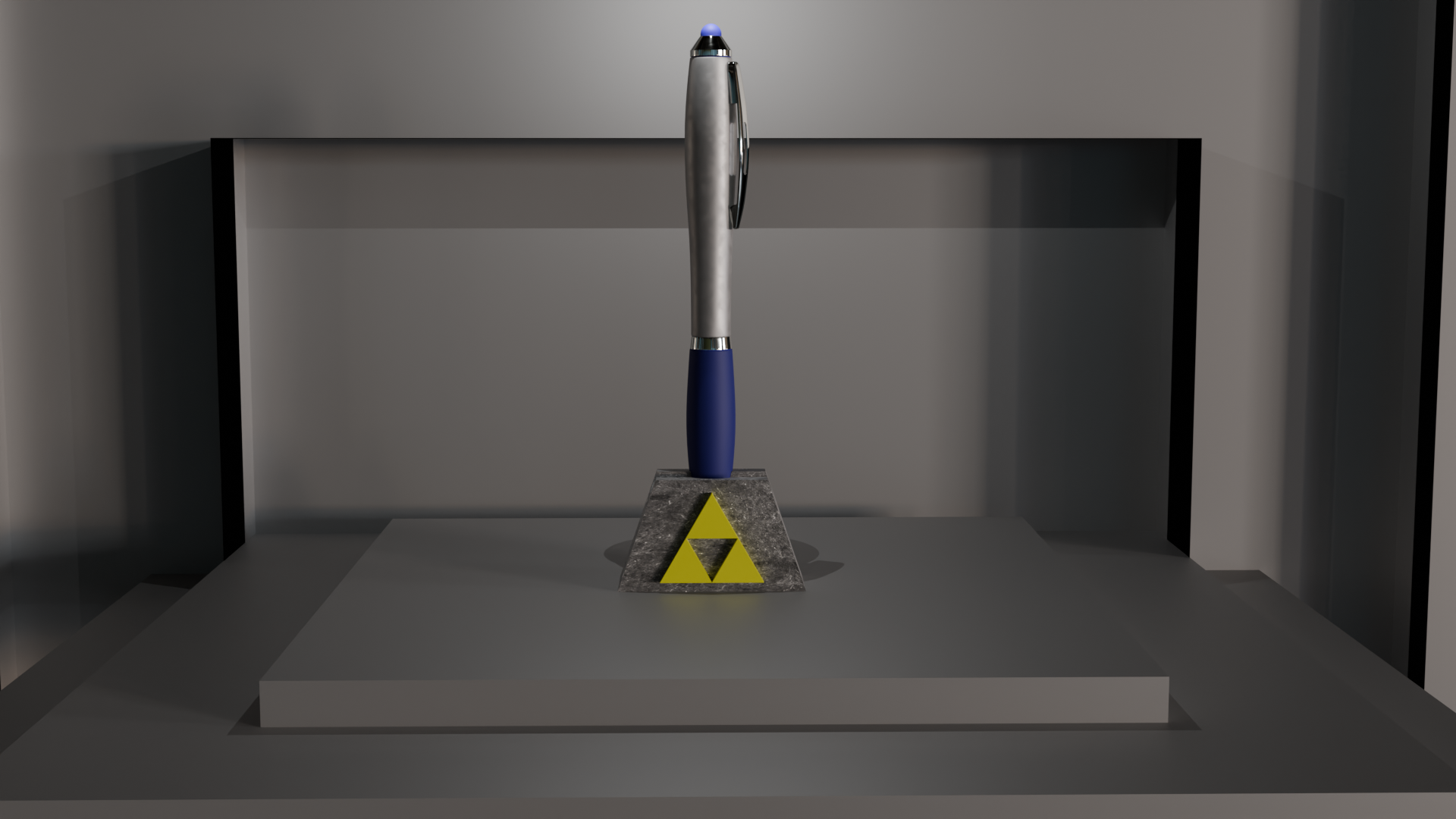 Zelda. Master sword stone. Pen stand